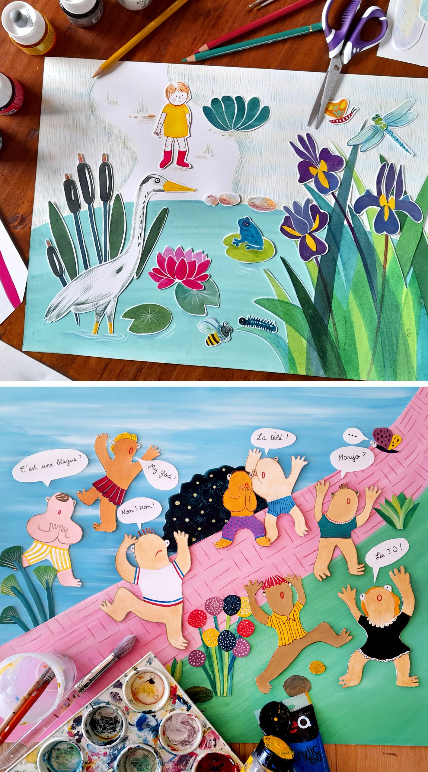 Fresque marine - F. Brunet